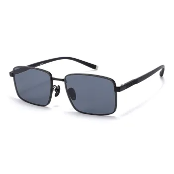 JEKA Metal Square Sunglasses Men's