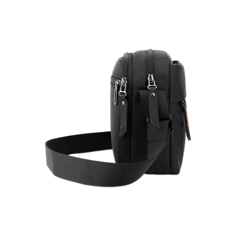 Jeep Oxford Messenger Bag, Shoulder Bag, Crossbody Bag Men's Black-2