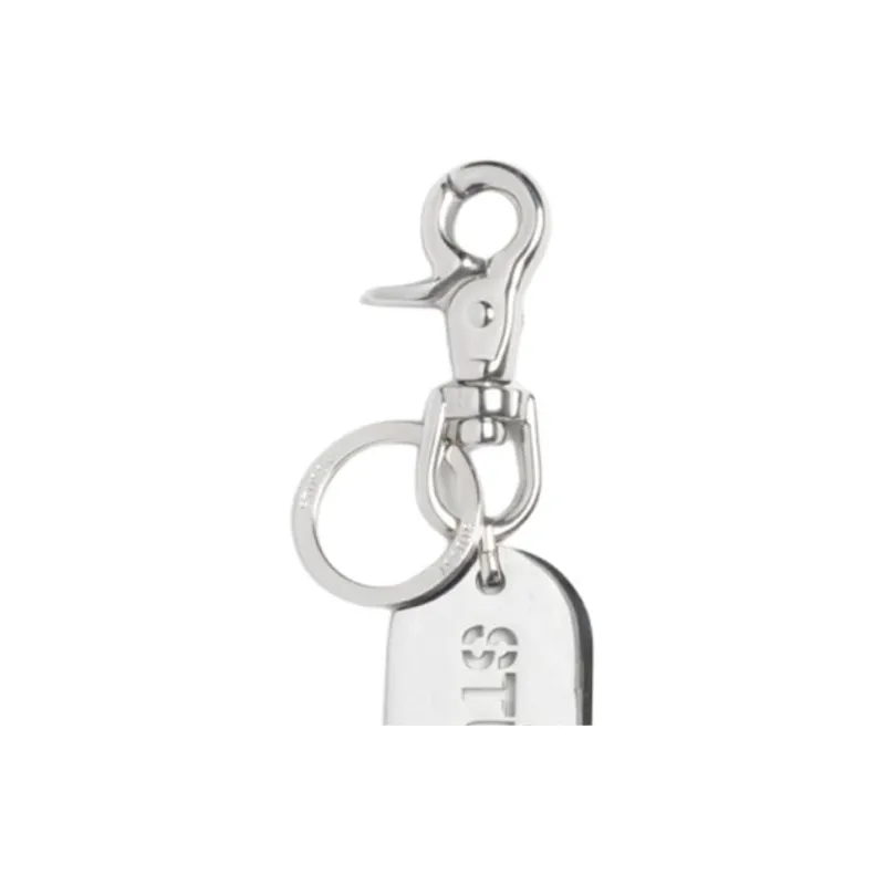 Stussy Metal Tag Keychain-2