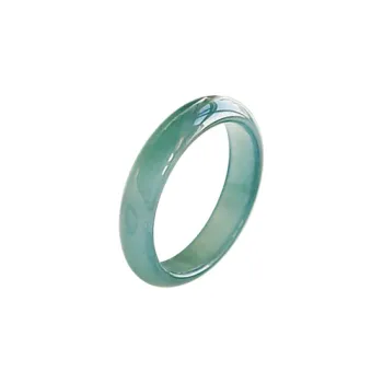 ZHOUBAIFU Bean Type Jadeite Rings Women's