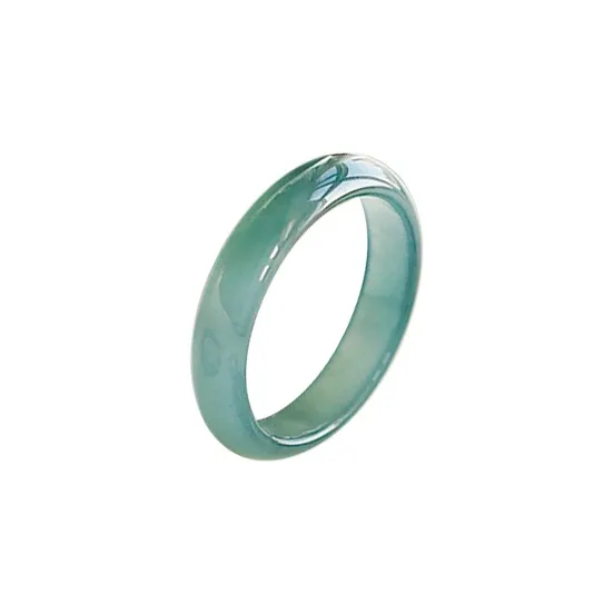 ZHOUBAIFU Bean Type Jadeite Rings Women's-0