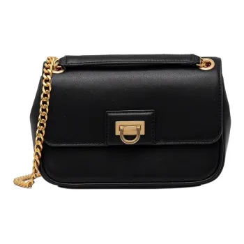 DKNY Calfskin Shoulder Bag, Crossbody Bag Women's Black