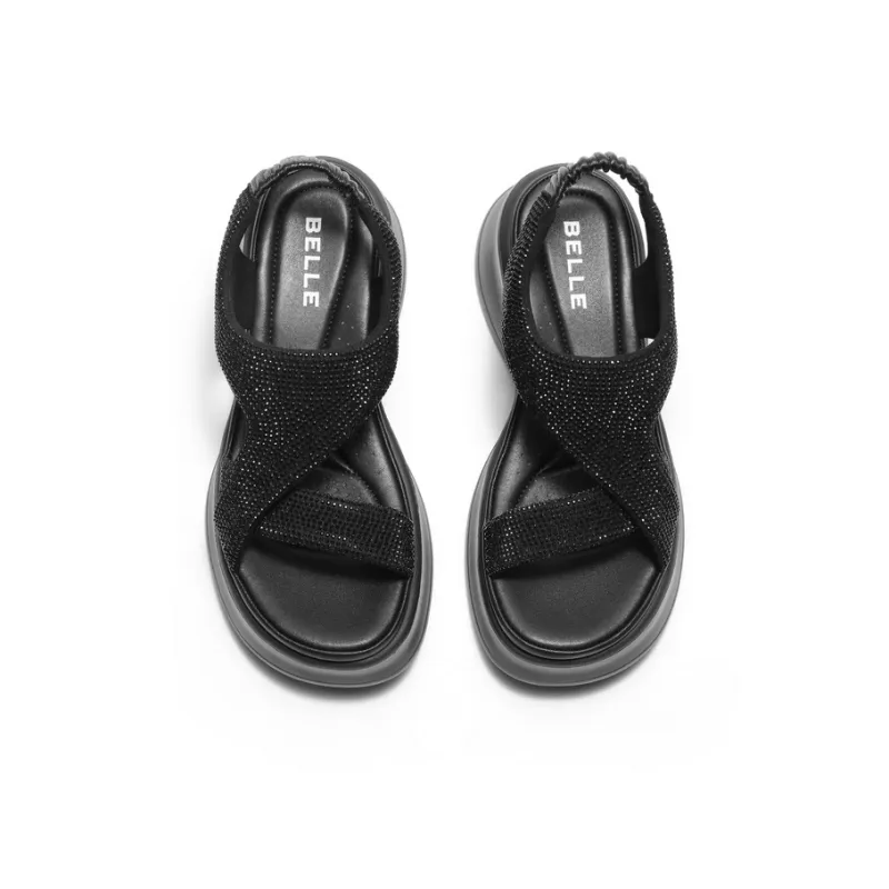 BELLE Beach Sandals Women's Black-3