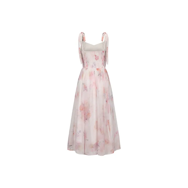 CHIWAWAMEME Slip Dresses Women's Blended Pink Purple-1