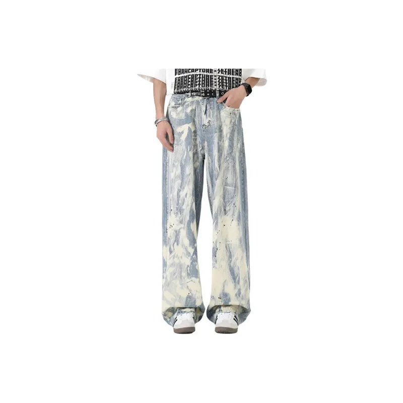 R.super Jeans Unisex White Blue-0