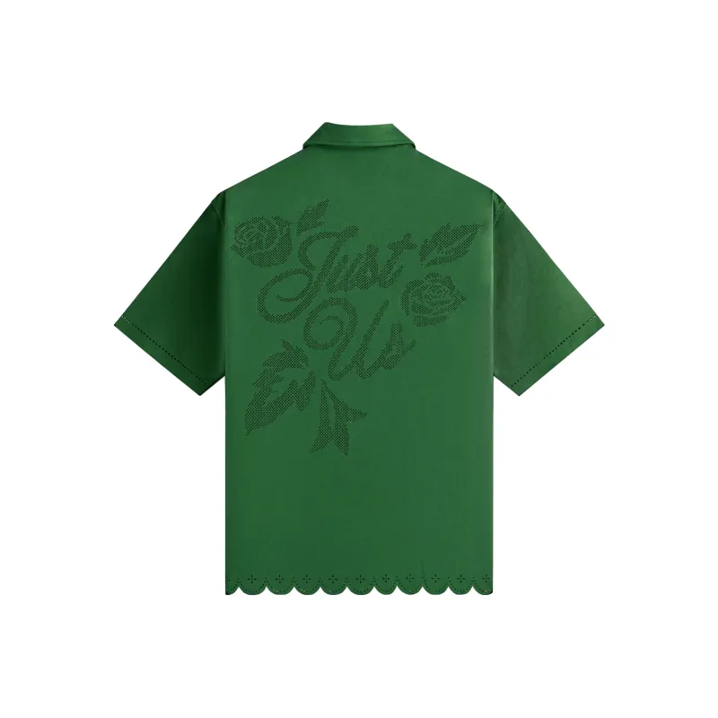 KITH SS25 Isaac Microsuede Buttondown Shirt Men's Direction-1