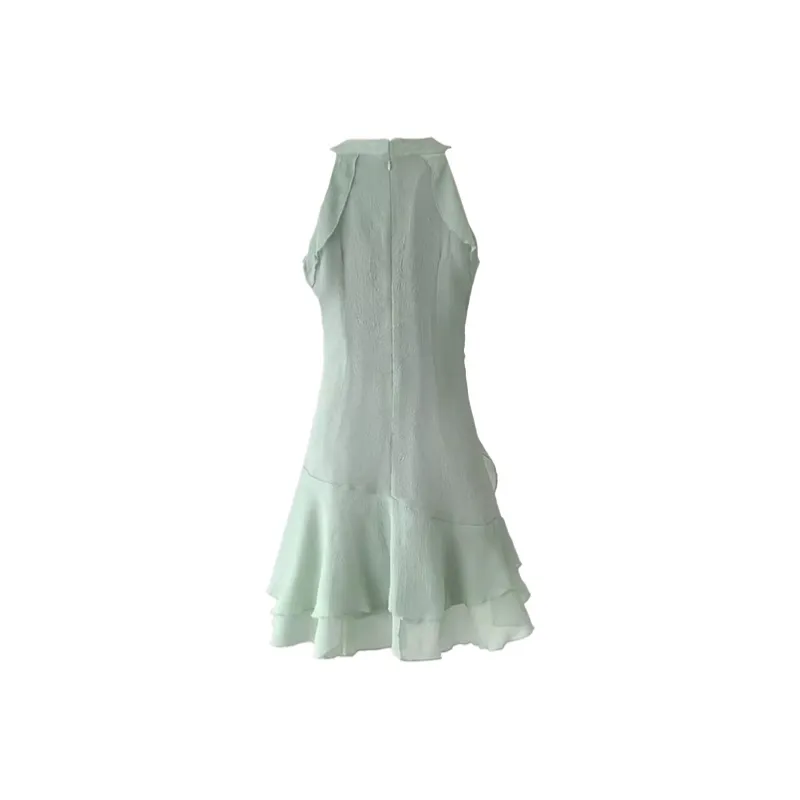SISC Sleeveless Dresses Women's Light Green-1