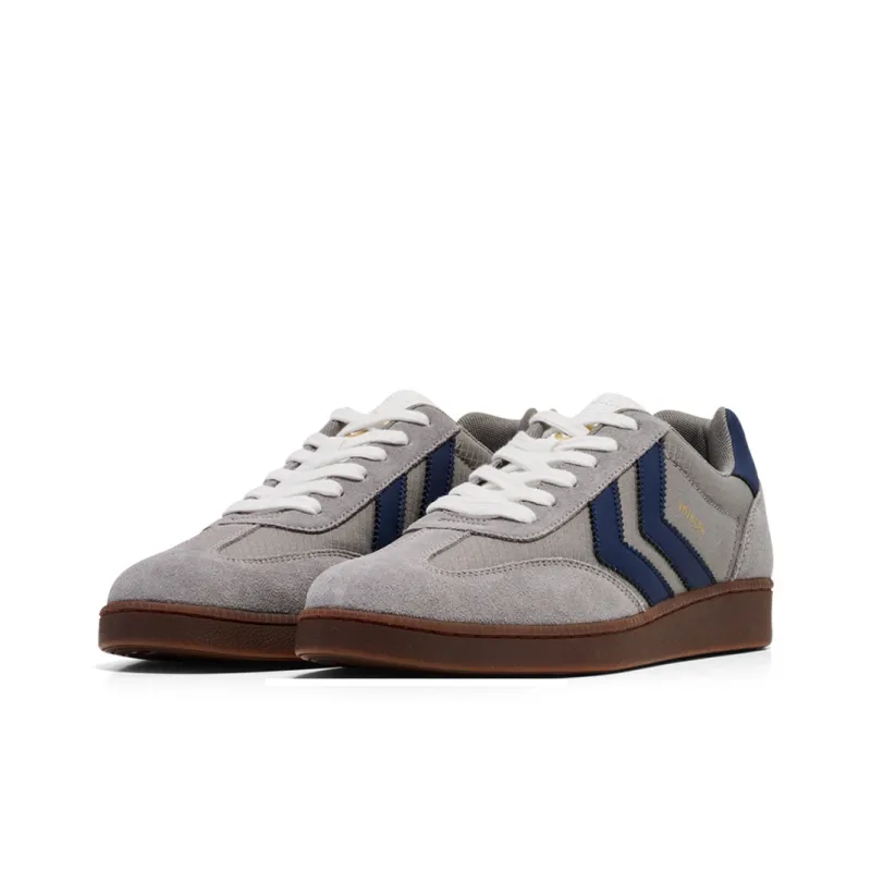 Hummel Low Top Skateboard Shoes Men's Gray Dark Blue-1