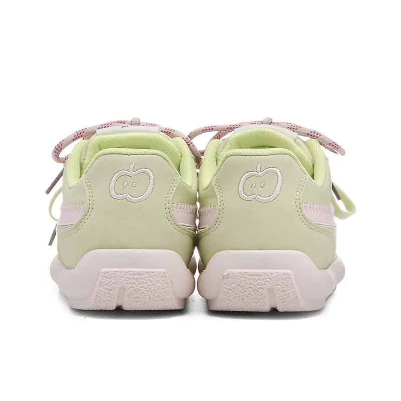 The New Age Family Anti Slip Wear Resistant Low Top Skateboard Shoes Women's Green Apple-3