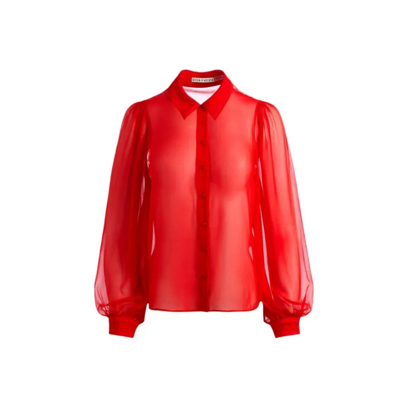 ALICE+OLIVIA Shirts Women's Ruby Color-0