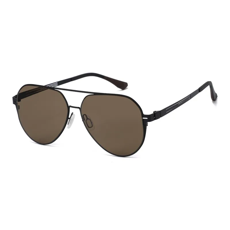 JEKA Metal Square Sunglasses Men's-4