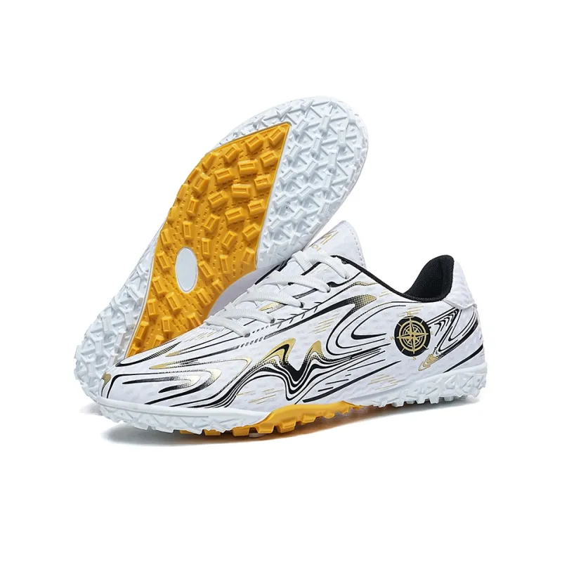 LONGDUIZHANG Soccer Shoes Unisex Low Top Black Sky Blue/Black Pink/White Moon/White Gold-23