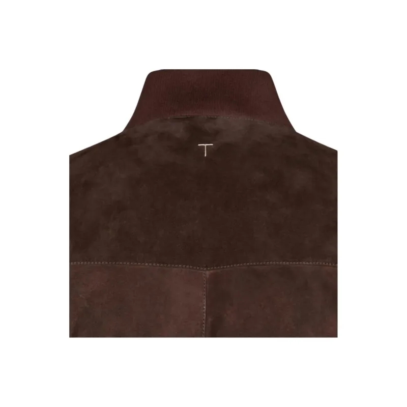 TOD'S Leather Jacket Men's Brown-2