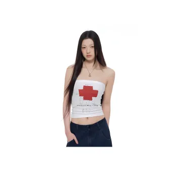 ORIASTAR Strapless Tops Women's