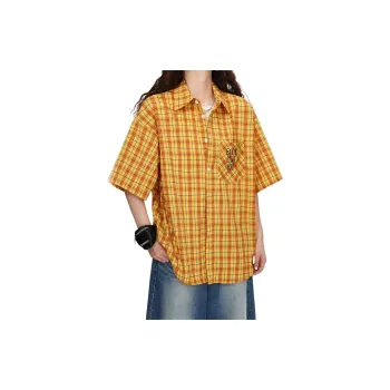 T IRA Shirts Unisex Yellow Plaid