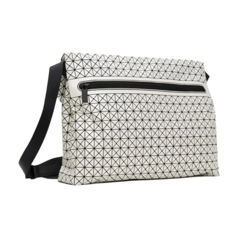 ISSEY MIYAKE Classic Messenger Bag, Shoulder Bag Tubas Women's Silver-2