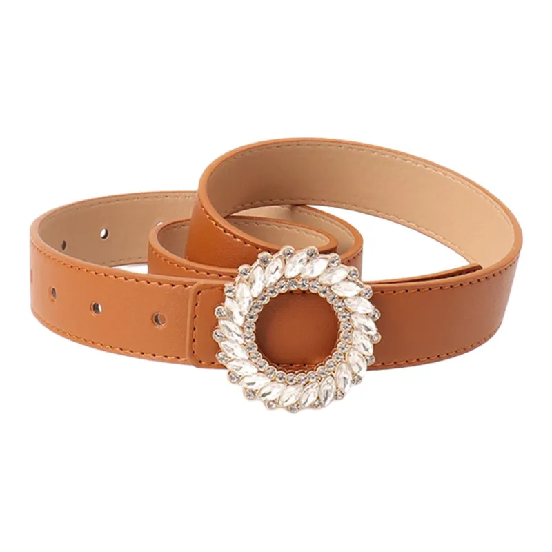 JEANSWEST PU Leather Belts Women's 2.8CM-22