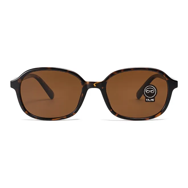 YALMY TR/Memory Plastic Oval Sunglasses Unisex-5