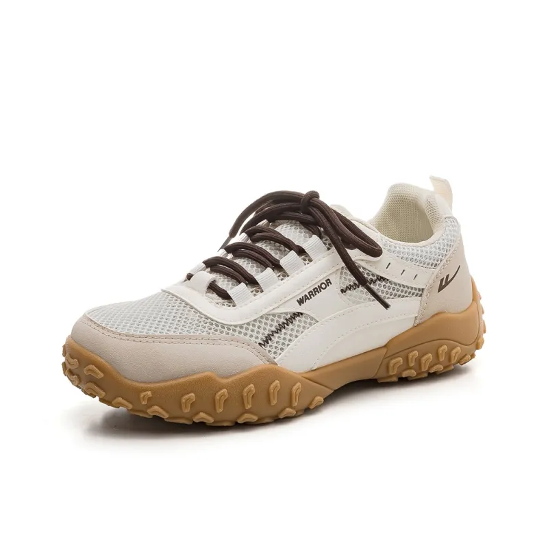 Warrior Support Lightweight Low Top Casual Shoes Women's Beige Gray-1