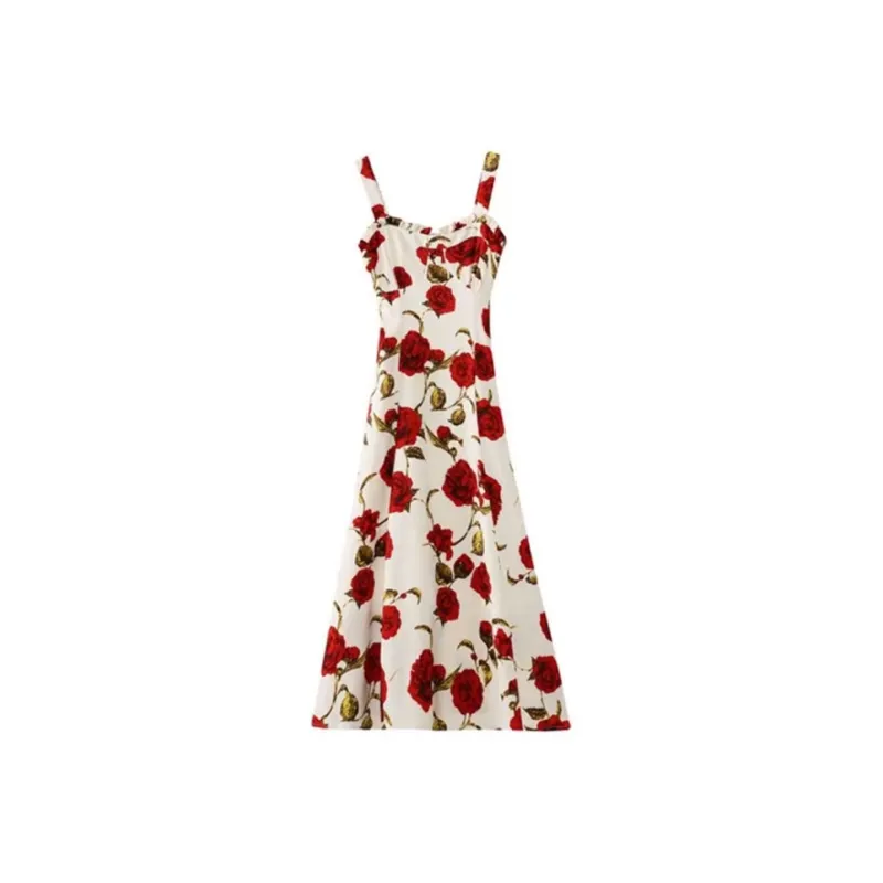 PUREIDOL Slip Dresses Women's Red-0
