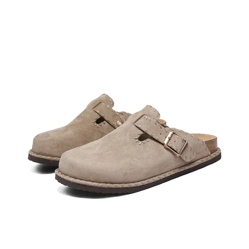 AMICNIEGD Slip Resistant Abrasion Resistant Closed Toe Slippers Unisex-20