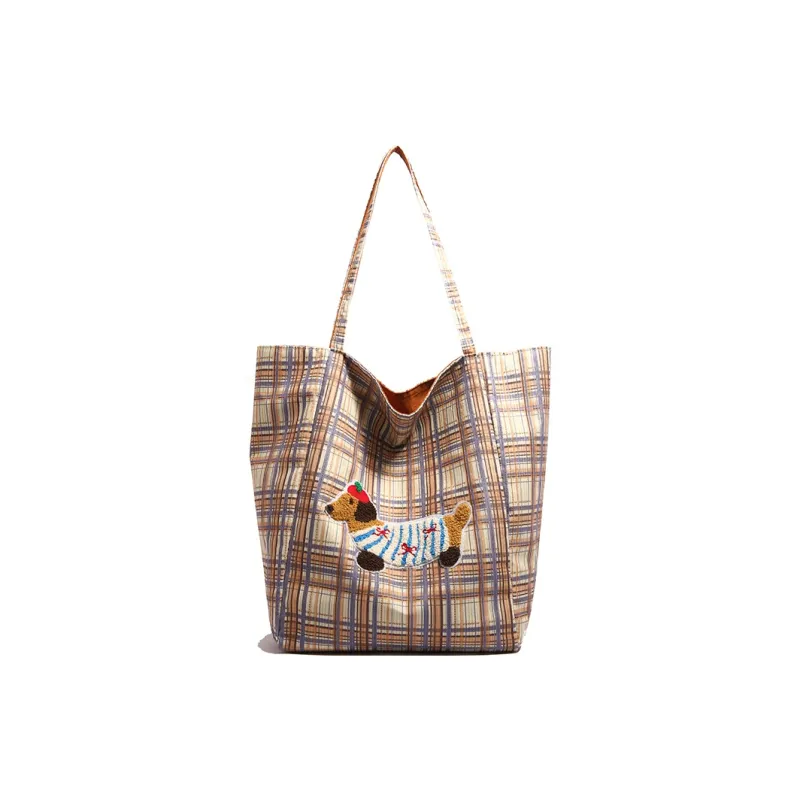 FCTOSSR Composite Cloth Shoulder Bag Women's White/Red/Brown-12