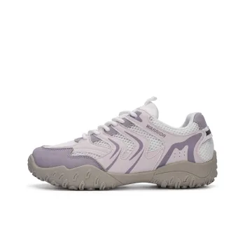 Warrior Abrasion Resistant Slip Resistant Low Top Casual Shoes Women's Light Pink Beige Purple