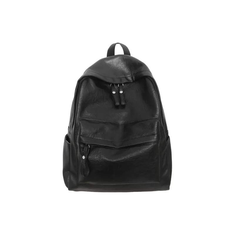 WXRX PU Backpack Unisex Brown/Khaki/Black-12