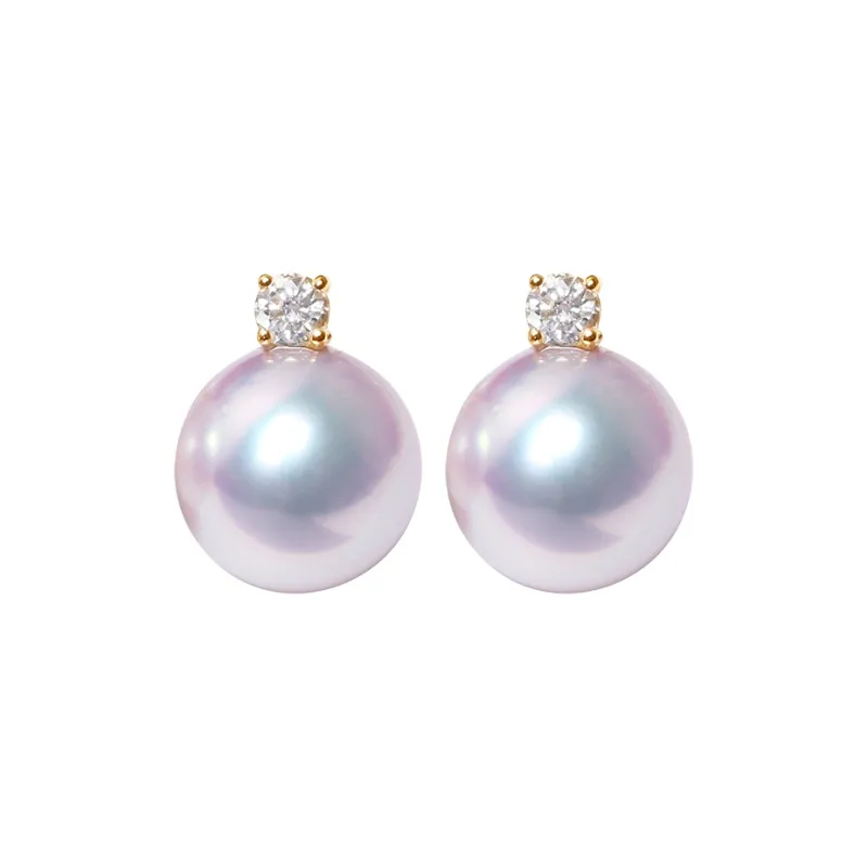 XUANTONGZHUBAO Pearl Stud Earrings Women's-0