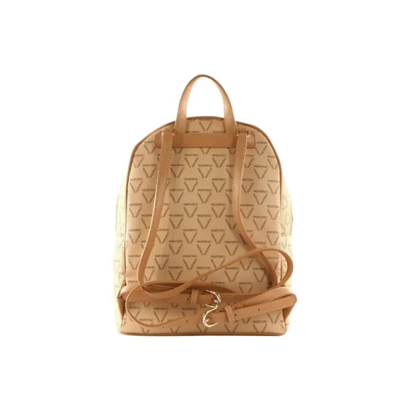 Valentino Polyurethane Backpack Women's Beige-3