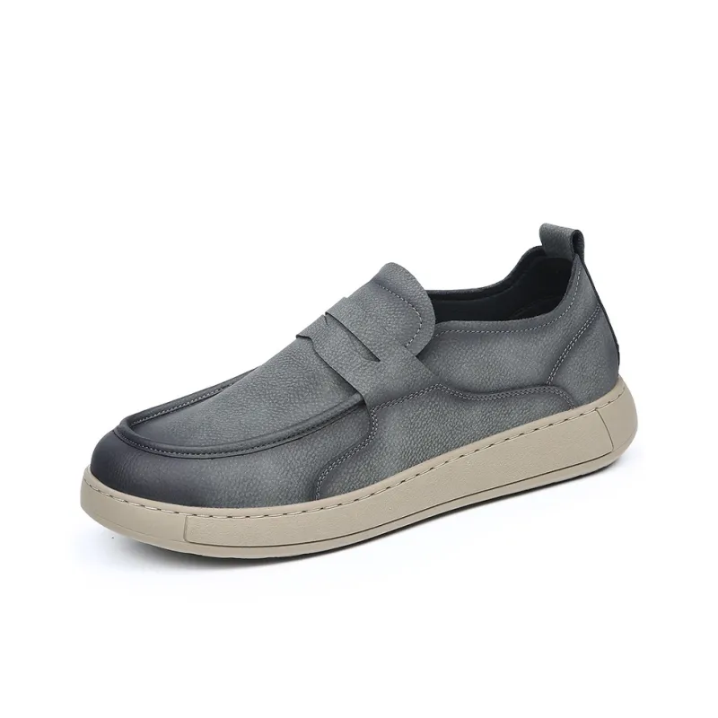 XIAOTOULANG Men's Casual Shoes Men Low Top Grey/khaki/yellow-0