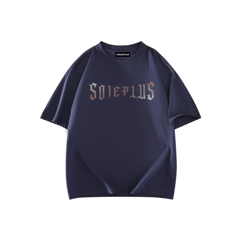 SOIE T Shirts Unisex Navy Blue-1
