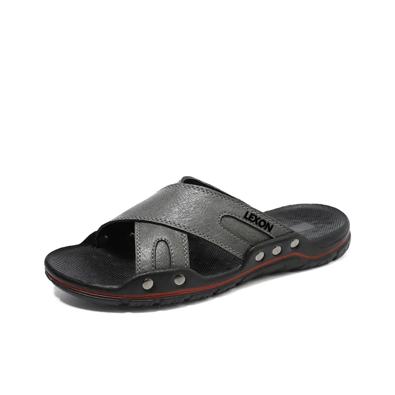 LEXON Rubber Sole Odor Resistant Slide Slippers Men's-1