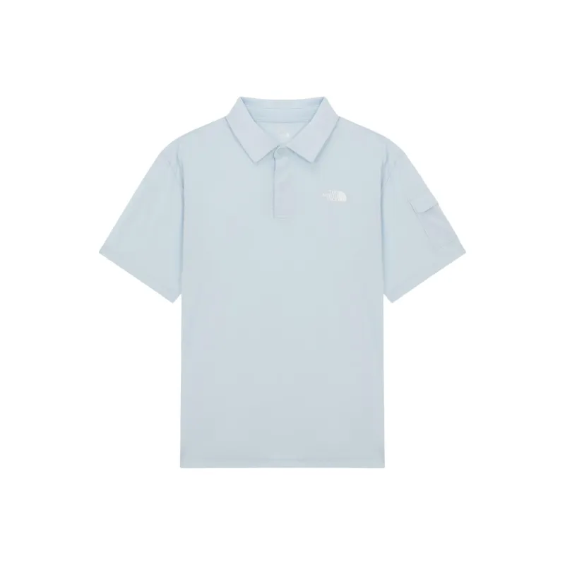 THE NORTH FACE Polo Shirt Unisex Light Blue-0