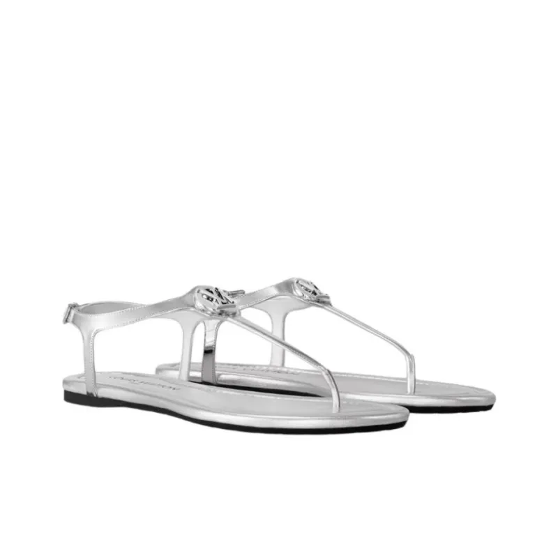 LOUIS VUITTON Sunkiss One Strap Sandals Women's Silver-1