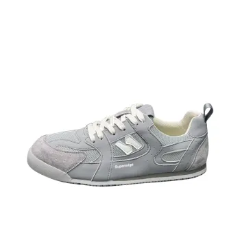 SUPEREDGE Breathable, Lightweight, And Abrasion Resistant Low Top Skateboard Shoes Men's Gray