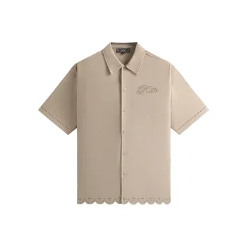 KITH SS25 Isaac Microsuede Buttondown Shirt Men's Theories