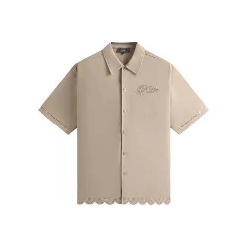 KITH SS25 Isaac Microsuede Buttondown Shirt Men's Theories