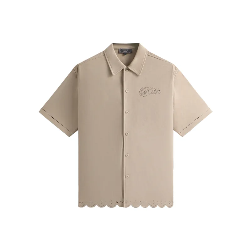 KITH SS25 Isaac Microsuede Buttondown Shirt Men's Theories-0