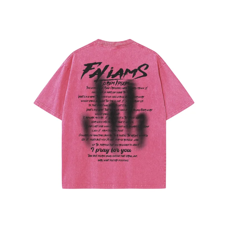 FALIAMS T Shirts Unisex Pink-1