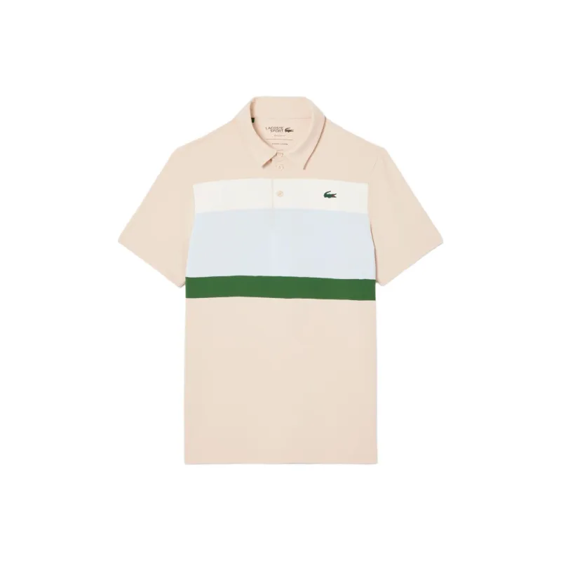 LACOSTE Polo Shirt Men's Light Blue/blue/white-7