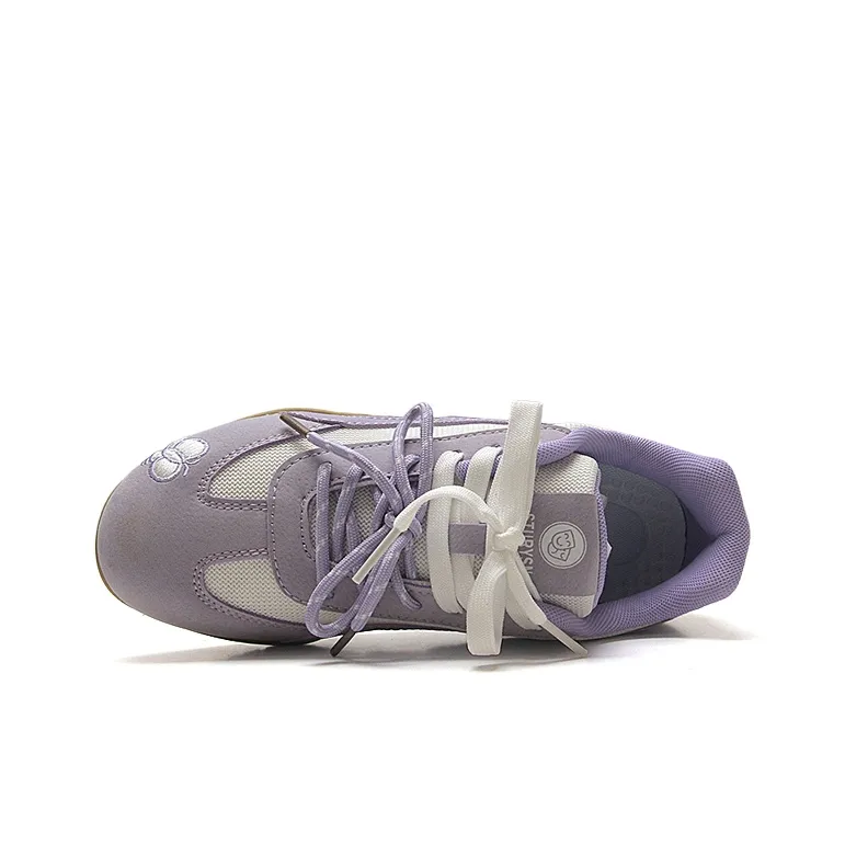 STUR YSN Abrasion Resistant Breathable Low Top Skateboard Shoes Women's Light Purple-2