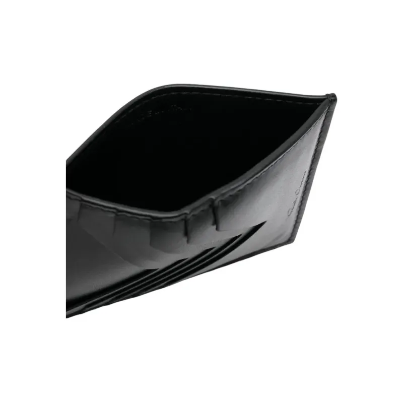 RICK OWENS/RO Leather Card Holder Men's Black-2