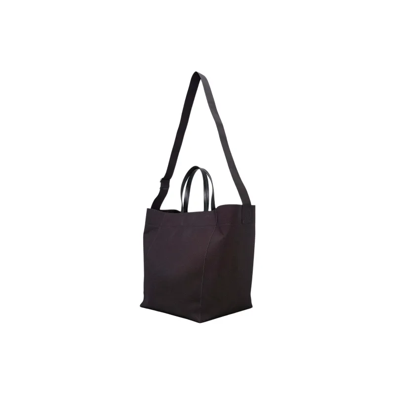 JIL SANDER Large Pockets Tote Bag, Shopping Bag, Shoulder Bag, Handbag Tubas Unisex Black-1
