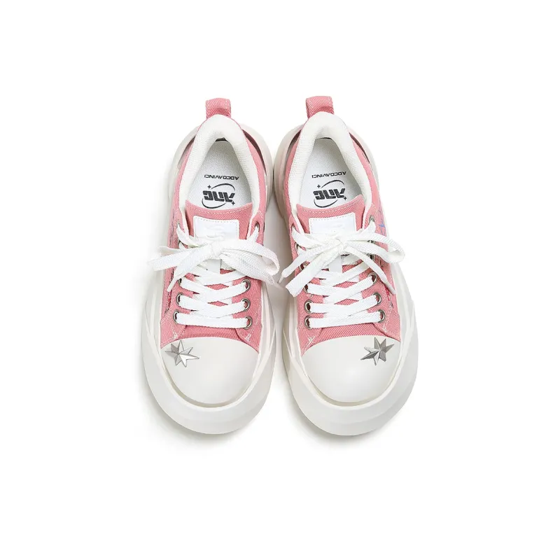 ADCDAVINCI Sun Collection Height Increasing Slip Resistant Low Top Canvas Shoes Women's-8