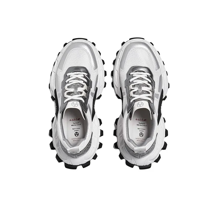 Acupuncture Cushioning, Abrasion Resistant, Lightweight, And Breathable Low Top Chunky Sneakers Men's-2
