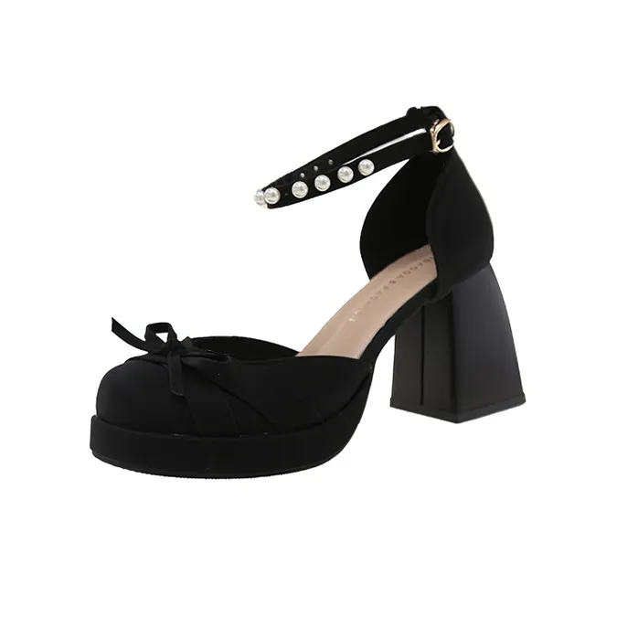 AJPAP Chunky Heel High Heels Women's-0