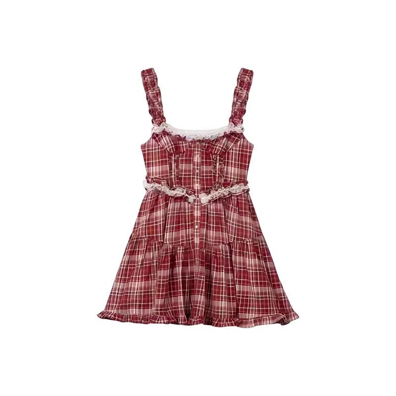 DOKZB Slip Dresses Women's Red-0