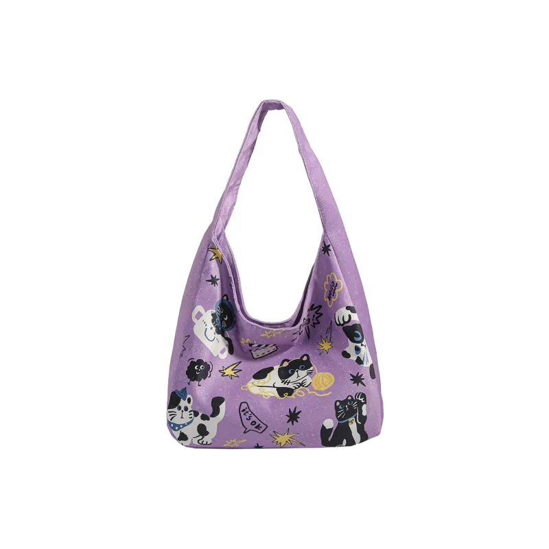 YUANTUZHE Canvas Bag, Tote Bag, Shoulder Bag Women's Multicolor-14