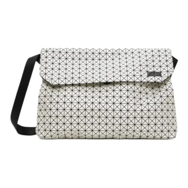 ISSEY MIYAKE Classic Messenger Bag, Shoulder Bag Tubas Women's Silver-0